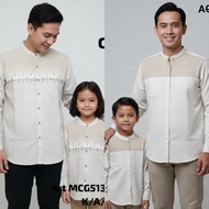 KEMEJA KATUN SHIRT LONG COTTON COUPLE SHIRT FOR FATHER AND SON M231 M231KIDS