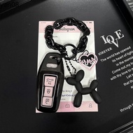 Fashion TPU Car Key Case Cover for Audi A5 A6L 2025 Sportback Q6L E-tron Protected Shell Keychain Fo