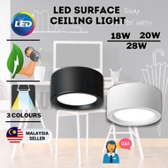 Led Surface Ceiling Mount Light Downlight 12W 4" / 20W 5.5" / 28W 7" Black &amp; White Led Surface Ceiling Downlight