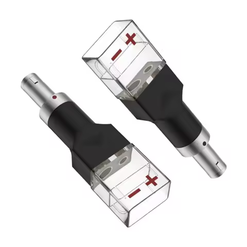 Audiocrast Pair Gold Plated HD800 Male to HD580 Adapter for Sennheiser HD800 HD800S HD820 HD600 Cabl