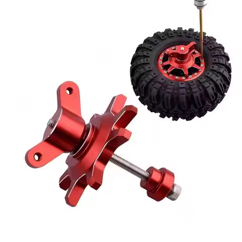 Metallic Black/red Tire Assembly/disassembly Aid Tool For 1/10 Rc Crawler Car 1.9 2.2 Inch Beadlock 