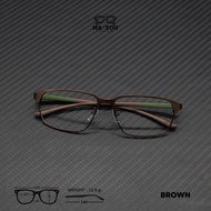 แว่นตาสายตายาว เลนส์ 2ชั้นออโต้ รุ่น Aubrey ออเบร์ JLF2506 เลนส์ออกแดดเปลี่ยนสีเทาดำเป็นแว่นกันแดดได