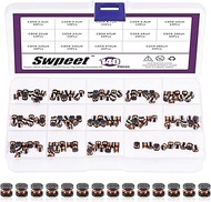 Swpeet 140Pcs 14 Values 2.2UH - 680UH CD54 Wire Wound SMD Power Inductor Assortment Kit, 5.8mm Chip 