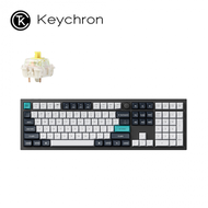 keychron Q6 Max 全尺寸 黑色 三模鋁製機械鍵盤(含旋鈕) RGB Mac/Win 熱插拔 香蕉軸 注音版本