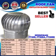 Turbine Ventilator Ventilasi Blower Atap Rumah Pabrik 20 Inch - FT20RA
