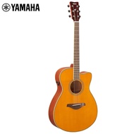 Yamaha (YAMAHA) FSC-TA VT Gitar Akustik dengan Cutaway, Gitar Akustik Elektrik Folk untuk Pemula