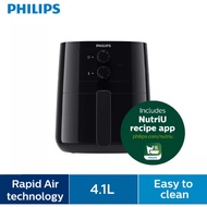 Philips HD9200 Essential Airfryer. Fry with up to 90% Less Fat. Fry, Bake, Grill, Roast, and even Reheat (Black)