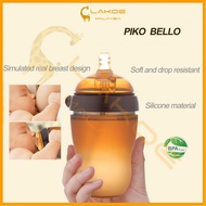 lakoe Botol susu (Ready stock)PIKO BELLO baby silicone bottle Anti-colic pacifier