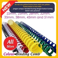 [Loose]Colour Comb Binder | Plastic Comb Binding Rings / Binding Comb Ring / Color Comb Binding | 彩色