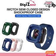 [SG STOCK]iWatch case Half Pack Design Soft TPU Shockproof Protective Cover for iWatch Series 7/6/5/4/3/2/1/SE
