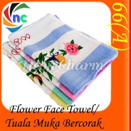 NC 66(A) Flower Face Towel/ Tuala Muka/皇后巾 66(A) (100% Cotton)【READY STOCK】