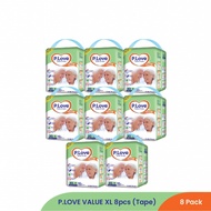 P.Love Value Adult Diaper Tape XL Size 8pcs - 8 packs