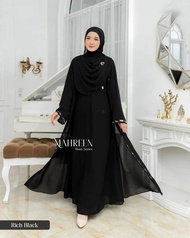 Mahreen Abaya remaja dewasa kekinian/Gamis Putih elegan simple mewah terbaru 2025-AmirahStore21
