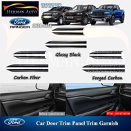 HermanAuto Ford Ranger T8 T9 Raptor Car Door Trim Panel Trim Garnish Accessories