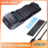 M.2 NVMe & SATA SSD Enclosure M.2 USB C 20Gbps SSD Enclosure Supports 2280 2260 2242 2230 M.2 SSD