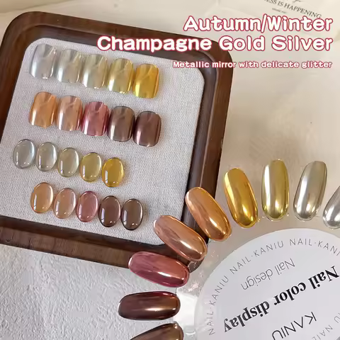 KANIU 7g Magic Mirror Powder Magnetic Cat Eye Fine Shiny Change Color Nail Art Dust Professional Sal