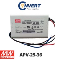 Mean Well APV Power Supply (APV-25) APV-25-36 - 25.2W 36V 0.7A Constant Voltage LED Driver for Light/Lamp