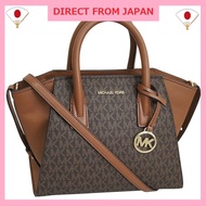 [Michael Kors] Women's Bag Shoulder Bag 2-way Crossbody Handbag Outlet Brand Brown AVRIL SM TZ SATCH