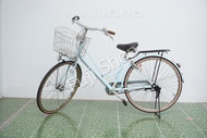 จักรยานแม่บ้านญี่ปุ่น - ล้อ 26 นิ้ว - มีเกียร์ - สีฟ้า [จักรยานมือสอง]