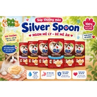 (Combo 3 - 6 - 12 packs) Silver Spoon Cat Reward Soup Bar 56gram Includes 6 Delicious Flavors