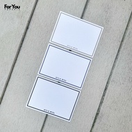 Custom Minimalist Blank Note Card - Small Size (24 pcs)