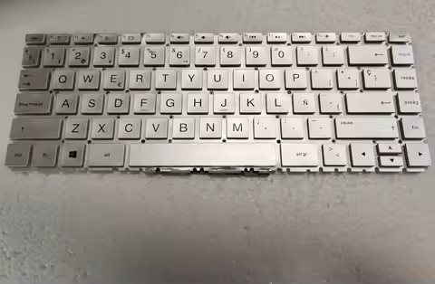 Spanish Silver Keyboard for HP Pavilion x360 14-cd 14m-cd 14t-cd 14-ce 14-cf 14-ck 14-cm 14-cs 14-cy