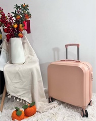 กระเป๋าเดินทางล้อลาก กระเป๋าเดินทางล้อลาก โครงซิป สีชมพู 18 นิ้ว Pink 18 Inch Luggage
