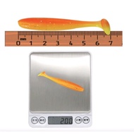 SOFT LURE, casting bait made from rubber/silicone 7 cents weighing 2 grams