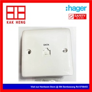 Hager RJ45 Data Outlet Socket Safety Mark Certified