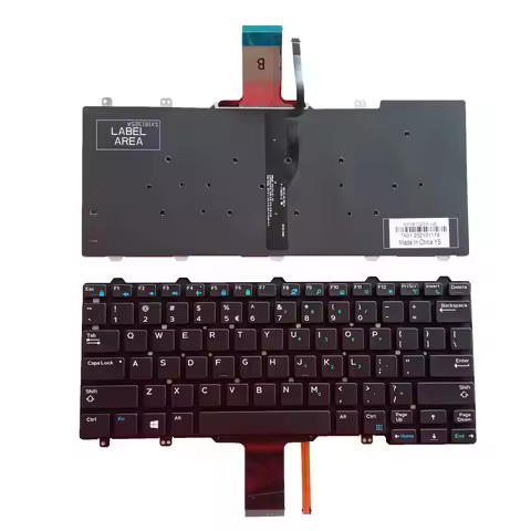 US Laptop Keyboard for DELL Latitude E7250 3150 3160 E5250 E5270 E7270 04PTJF 0D2C6M