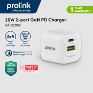 Prolink 20W USB-C Power Adapter GaN Charger / PD Charger with IntelliSense