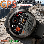 GPS Sports Smart Watch Men AMOLED Screen 5ATM Waterproof Wrist Watch Elevation Pressure Compass