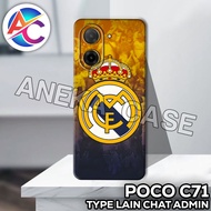 AC65/Case poco C71/ MEN'S Motif /softcase poco C71/casing poco C71