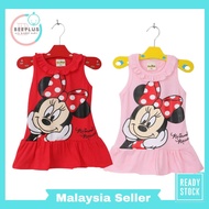 BPLUS Children's girl 1-6 years can wear sleeveless disney cartoon dress ready stock