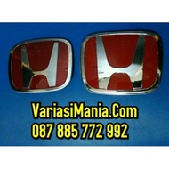 Red Emblem Grill MOBILIO Front And Rear ORIGINAL