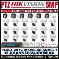 Techtronics | Hikvision 5mp colorvu 32 channel 24 camera ptz two way audio 2-way turbo hd CCTV camer
