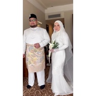 gaun pengantin muslimah Malaysia melayu gaun walimah gaun akad