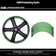 Suitable for Kawasaki Kawasaki ZX-6R Calf 636 Waterproof Sunscreen Wheel Sticker Print Painting Garl