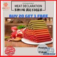 【BUY 20 GET 1 FREE 】Cat Dog Treats Food Snack Sausage Hotdog Makanan Ringan Kucing Anjing Stick Sose