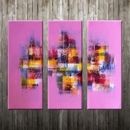 V6b Pink Abstract Painting