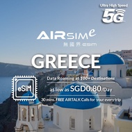 AIRSIMe Global Travel Prepaid eSIM - Greece