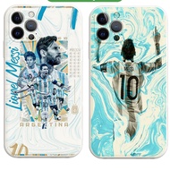 JM.Case Argen.tina Football Me.ssi M10 square edge iphone case iphone 14 12 13 13Promax 6 7 8 7Plus 