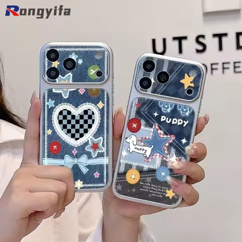 Cute Heart Jeans Phone Case For OPPO Find X9S X9 X8 X8S X7 X6 X5 F33 F31 F29 F27 F25 F23 F21S F19S F