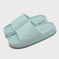 Nike 拖鞋 Wmns Calm Slide 女鞋 蒂芬妮綠 微厚底 麵包拖 防水 DX4816-300