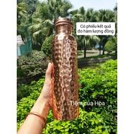 Ayurveda pure copper water bottle 1000ml 330g imported to India - Hoa shop