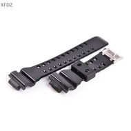 [XFDZ]  Rubber Watchbands Men Black Sport Diving Silicone Watch Strap Band Metal Buckle For g-shock Watch Accessories  FD