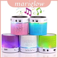Mini Cracked Bluetooth Speaker Speaker Card Insert Bass Speaker Led Light Wireless