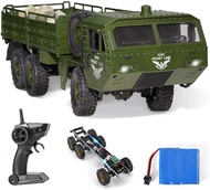 Xe đua điều khiển từ xa (RC Army Cars,Remote Control Car Trunk with Transport 6WD Off Road Racing Tr