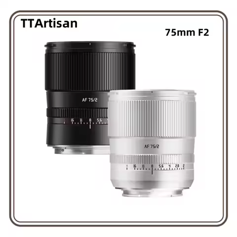 TTArtisan 75mm F2 Auto Focus full frame lens E Z L XF mount for Sony A7M4 a6000 zve10 a6700 FX30 Nik
