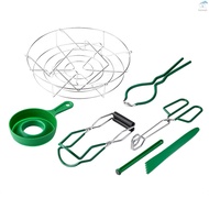 7PCs Professional Canning Kit Canning Funnel Jar Lifter Jar Wrench Kitchen Tongs Bubble Popper Lid L